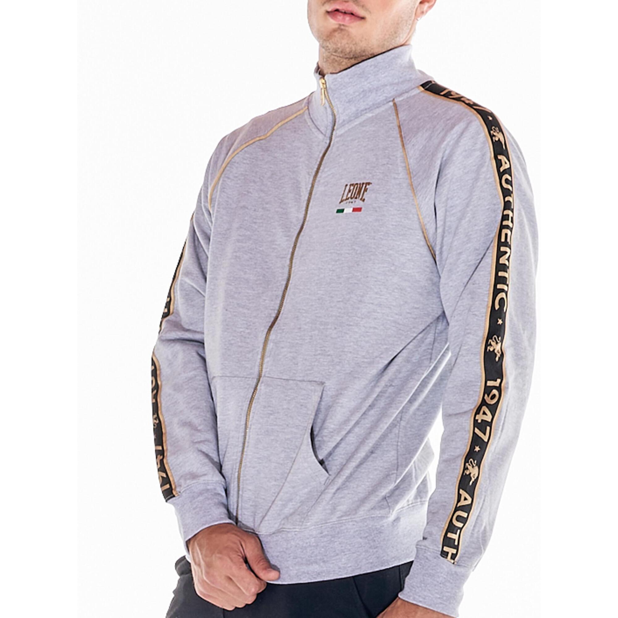 Tuta da uomo collo in piedi full zip GOLD