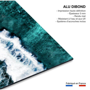 Tableau de mer vague verte  Tableau alu Dibond
