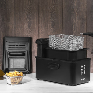 Cecotec Friteuse Électrique CleanFry Infinity 3000 Black. 3 L, Jusqu’à 190 ºC, M