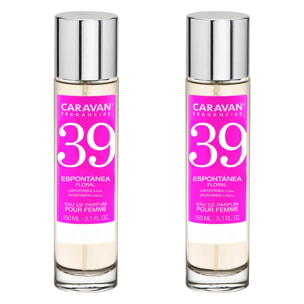 Caravan fragancias - caja de regalo con 2 perfumes nº39 de 150 ml, para mujer