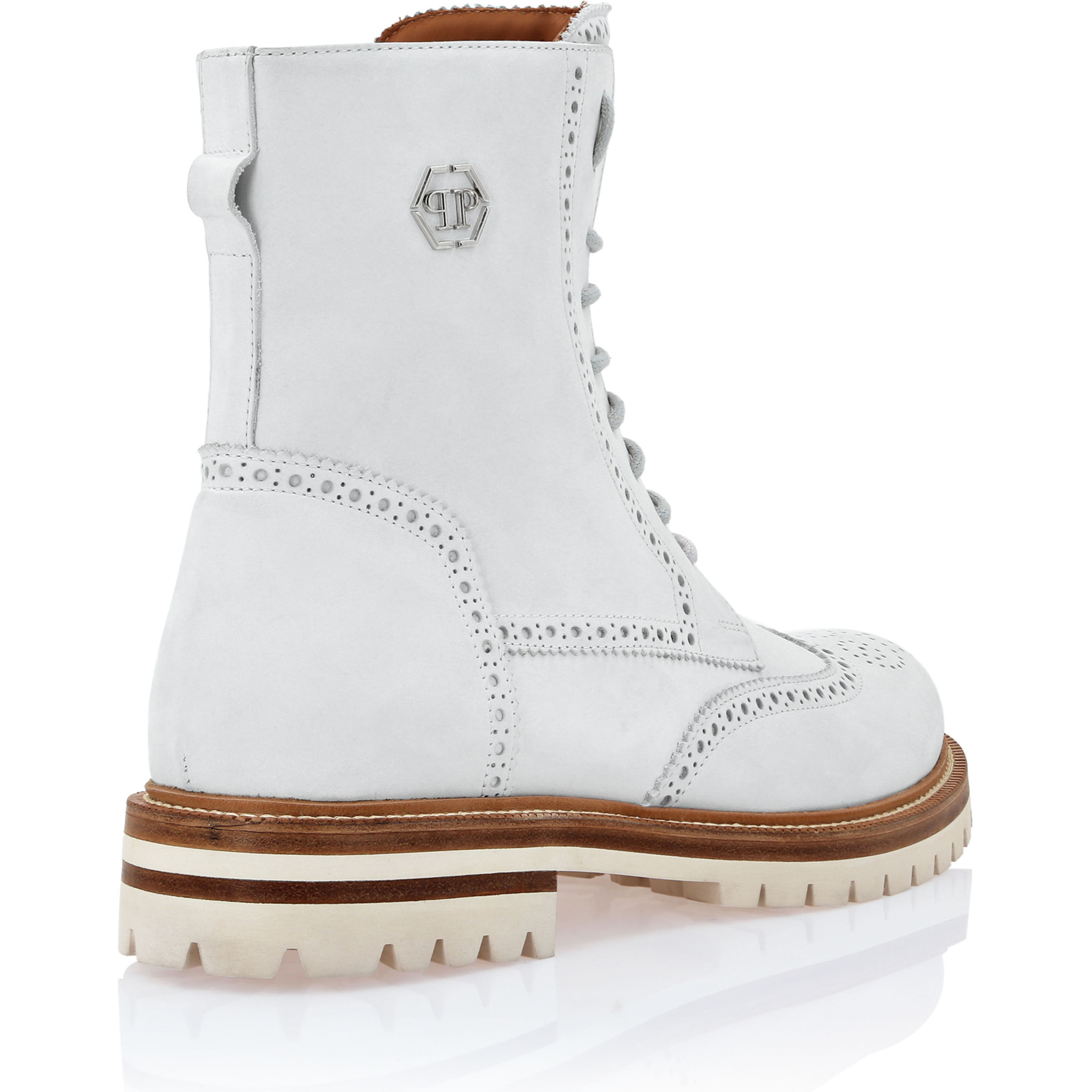PHILIPP PLEIN Boots Mid Flat HEXAGON