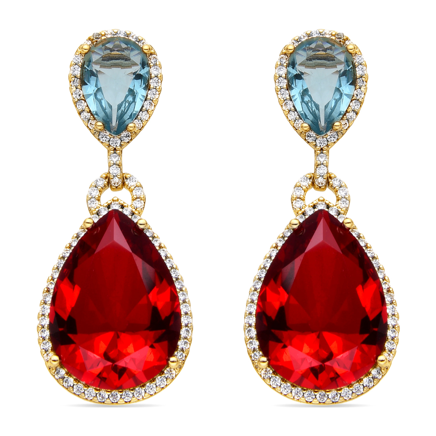 Pendientes Lux by Lux acabados oro 18k