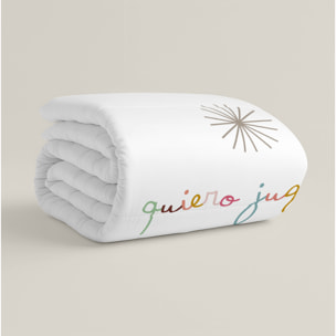 Edredón Nórdico Estampado - Infantil - 100% Algodón - 200 gr/m² con Tacto Pluma - Jugar