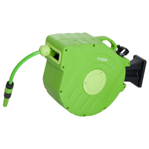 Carrete para Manguera Mural Portamanguera 15m Roll-up Automá¡tico Bloqueable
