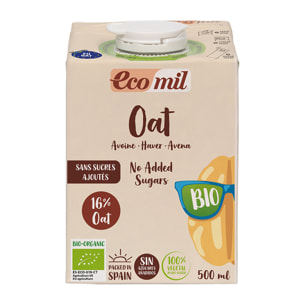 Bebida Vegetal de Avena Sin Azúcar Bio ECOMIL 500 ml