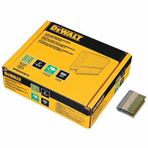 Agrafes crantées électro zinguées DEWALT 50 mm - 960 pièces - DFS9200B1G-QZ