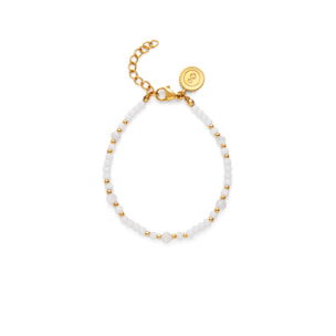 Pulsera Clara Acero Baño Oro