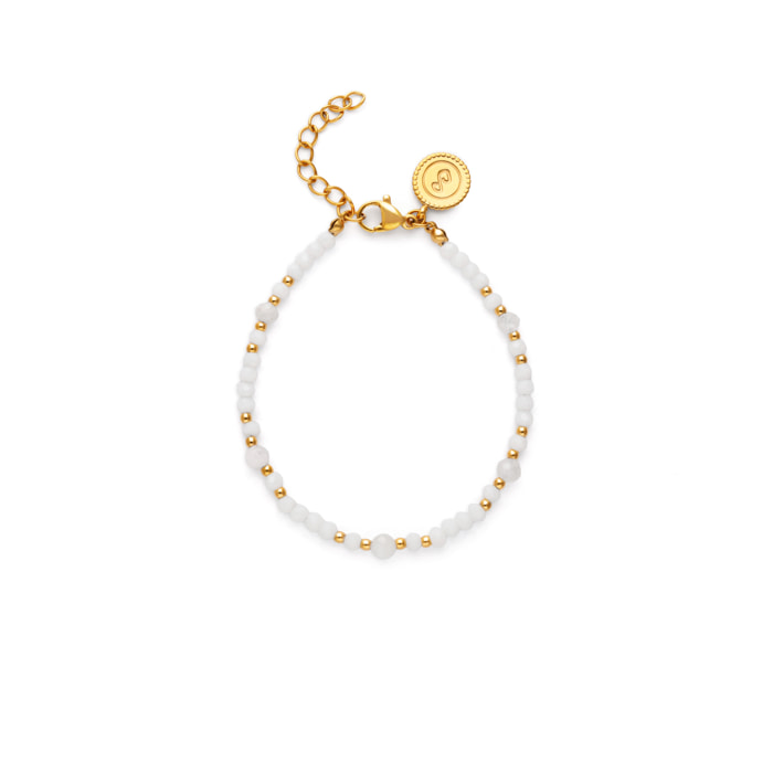 Pulsera Clara Acero Baño Oro