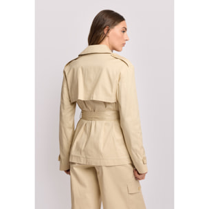 Kocca - Giacca stile trench Donna, Tinta unita
