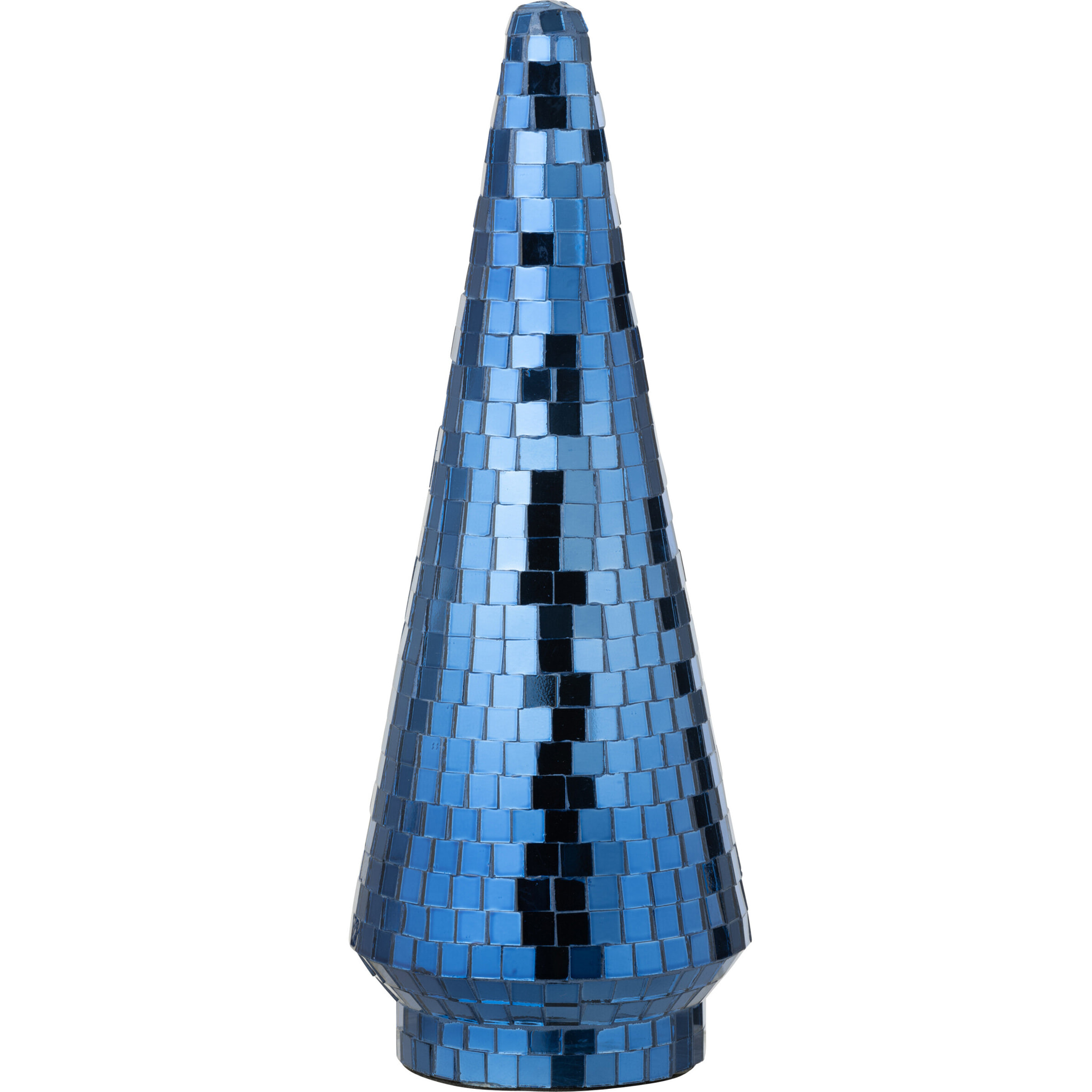 J-Line décoration Arbre Miroir - verre - bleu - large