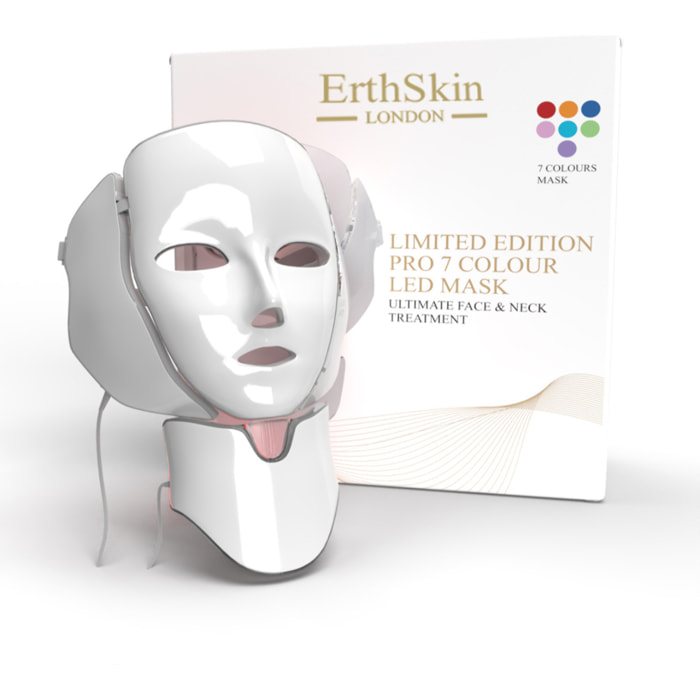 Máscara LED de 7 colores para rostro y cuello - Edición limitada