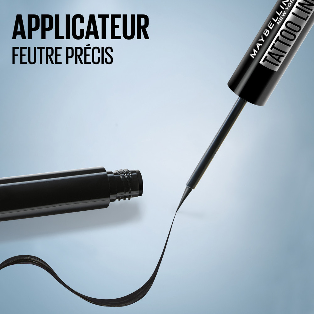 Maybelline New York Tattoo Liner Dip-Ink Eyeliner liquide Waterproof - Tenue jusqu'à 24h - Teinte : White Canvas