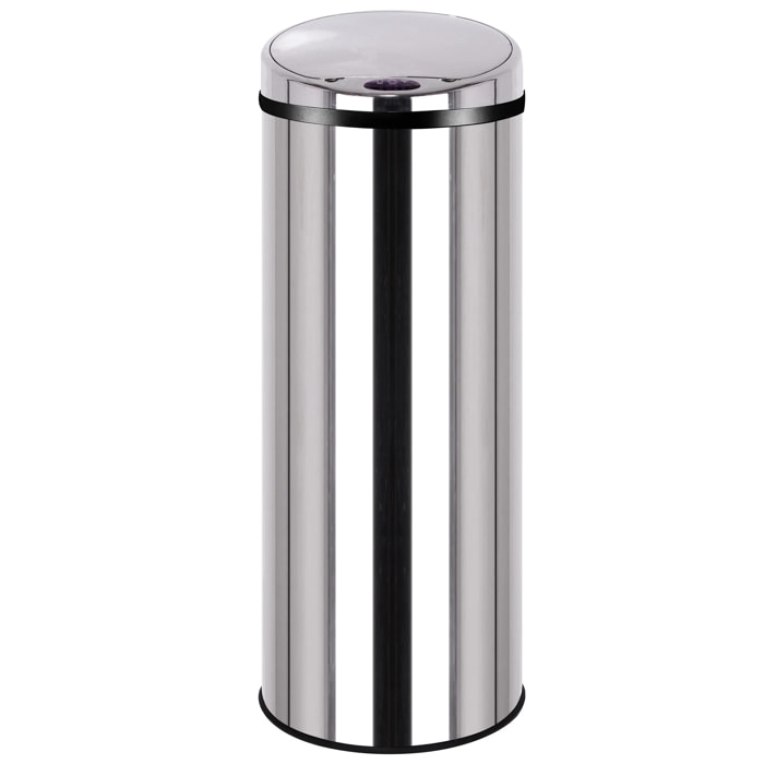 Poubelle automatique inox ARTIC argent 50L