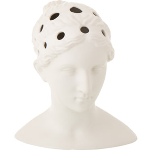 J-Line Vase Buste de Femme Dolomite - céramique - blanc