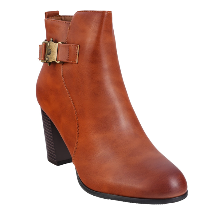 Tronchetti in simil pelle con fibbia laterale