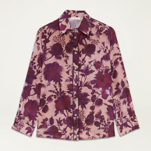 Oltre - Floral patterned shirt - Violeta