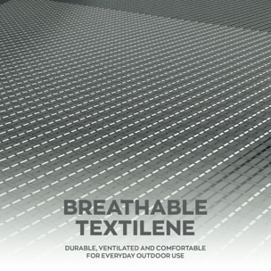 Nilo - Lettino Prendisole da Giardino Mare Piscina 192x55x30 cm in Alluminio e Textilene Antracite