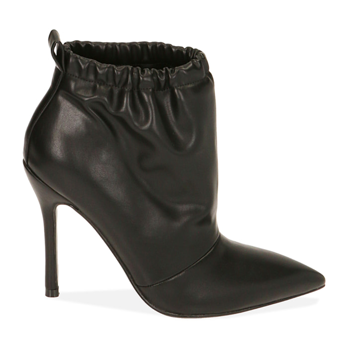 Ankle boots neri, tacco 10,5 cm