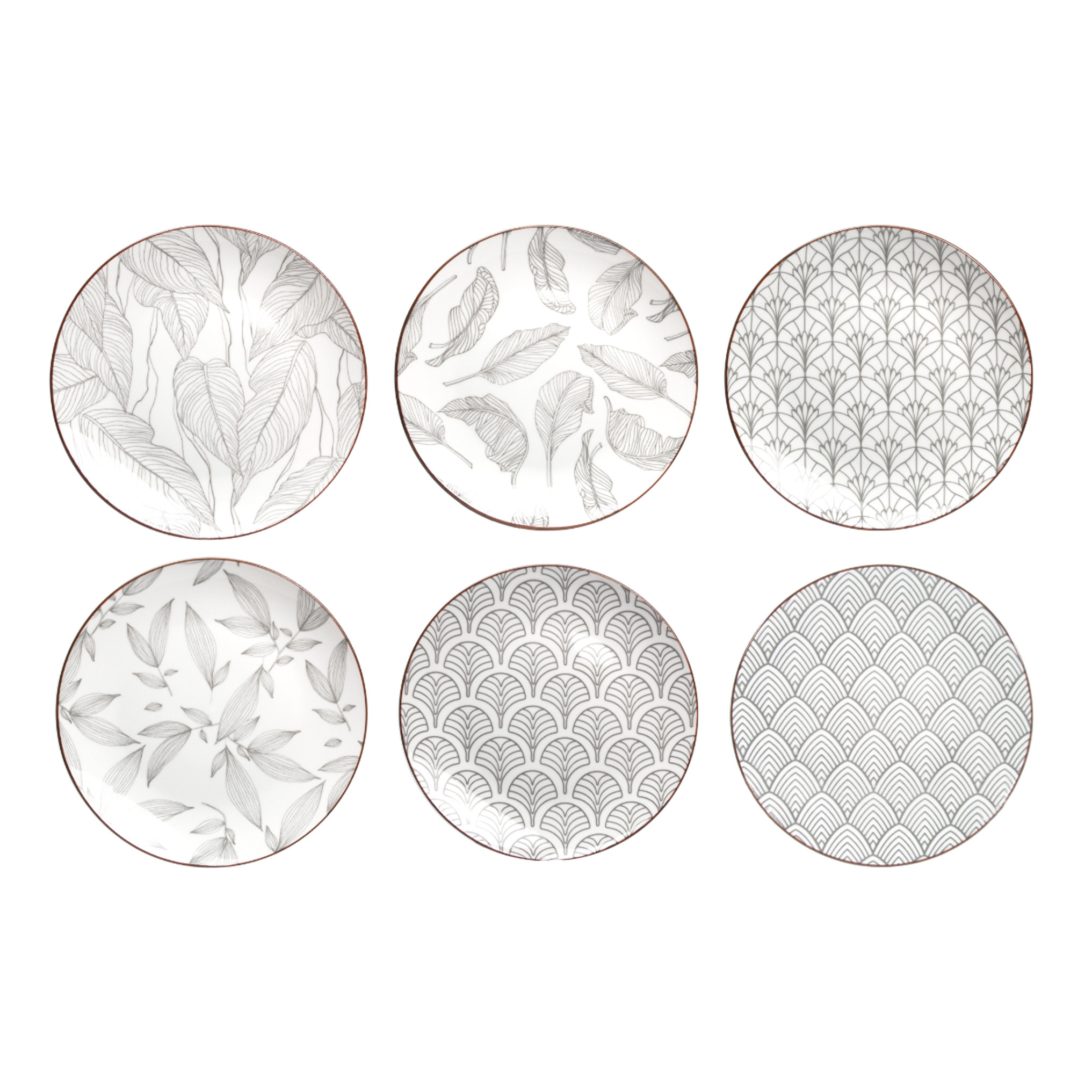 Services d'assiettes et bols 18 pièces, SASEBO