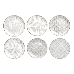 Services d'assiettes et bols 18 pièces, SASEBO