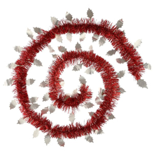 Guirlande feuilles frosty 15cmx2m 4 plis soir de Noël