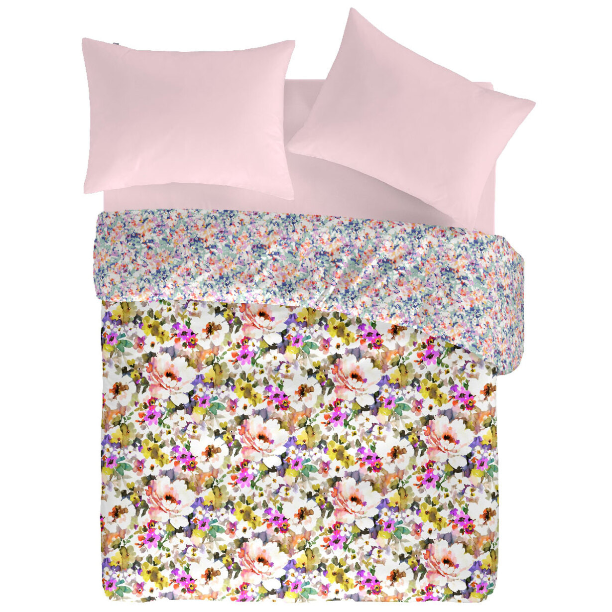 Housse de couette réversible en coton POESIE - vendue seule - plusieurs tailles disponibles