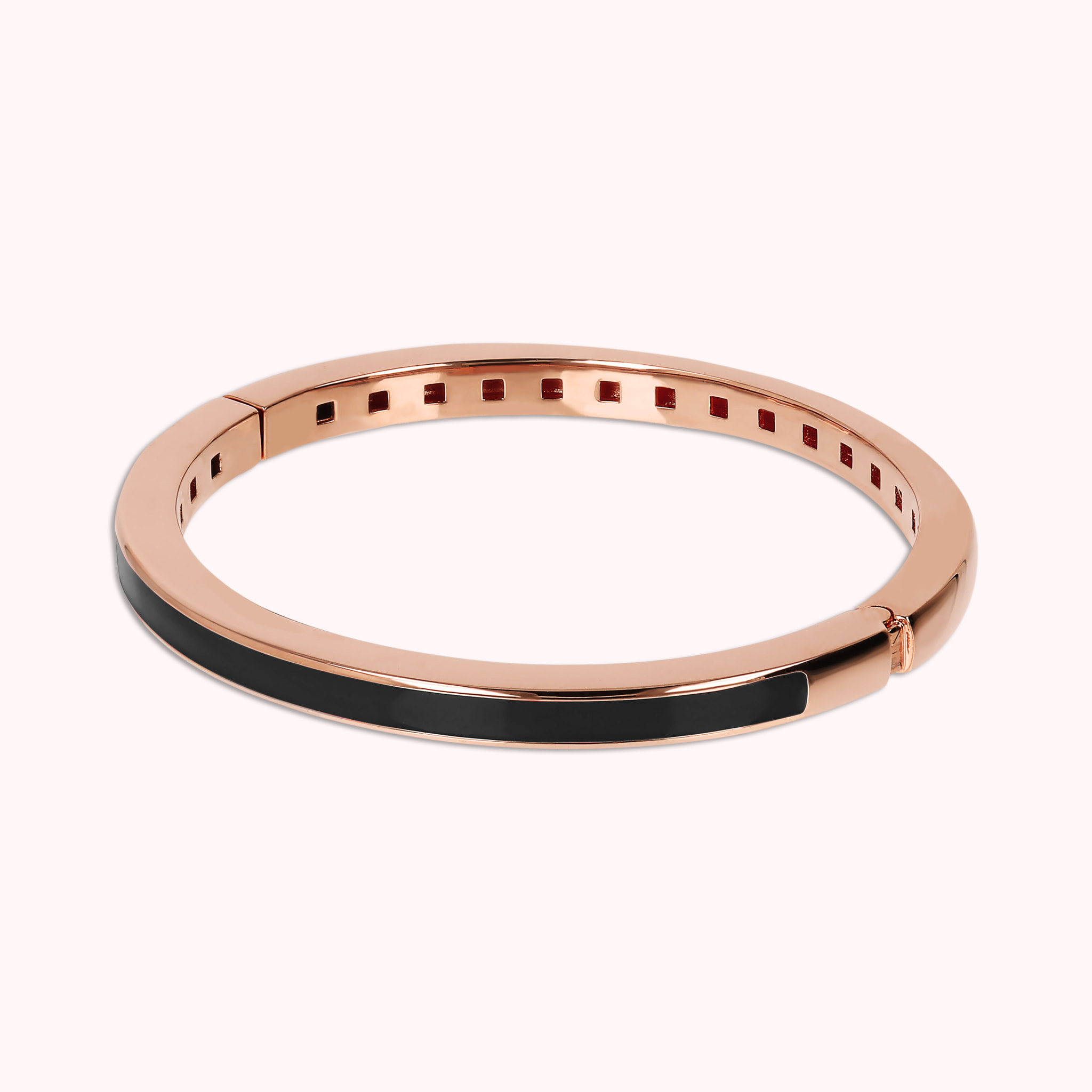 Bracciale Rigido Smaltato Nero