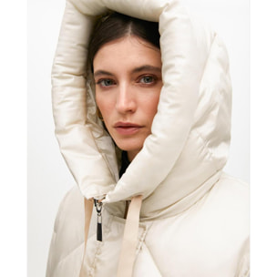 Anorak in piuma con cappuccio