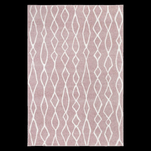 Tapis salon et chambre tissé motif géométrique COJI