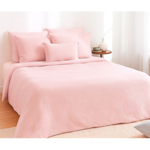 Parure De Couette 3pcs 100% gaze De Coton Rose