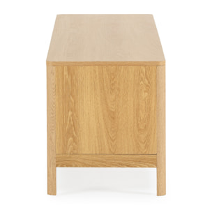 Mueble Tv Nassau 2 puertas efecto Roble/Verde