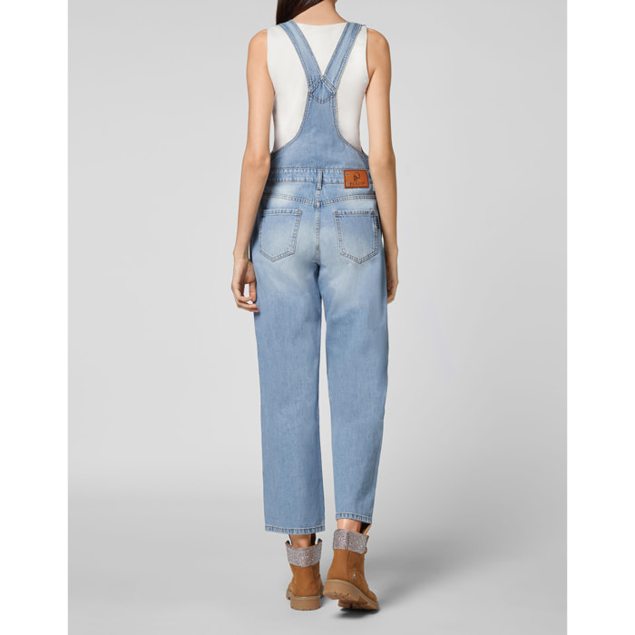PHILIPP PLEIN Denim Jumpsuit ICONIC PLEIN