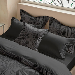 Housse de coussin Palm Anthracite