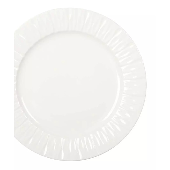 Assiette de présentation blanche Lilia 30.4x30.4x3cm