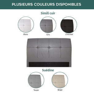 Lit Wallace Suédine beige : Sommier Déco, Confort et Design Exceptionnels