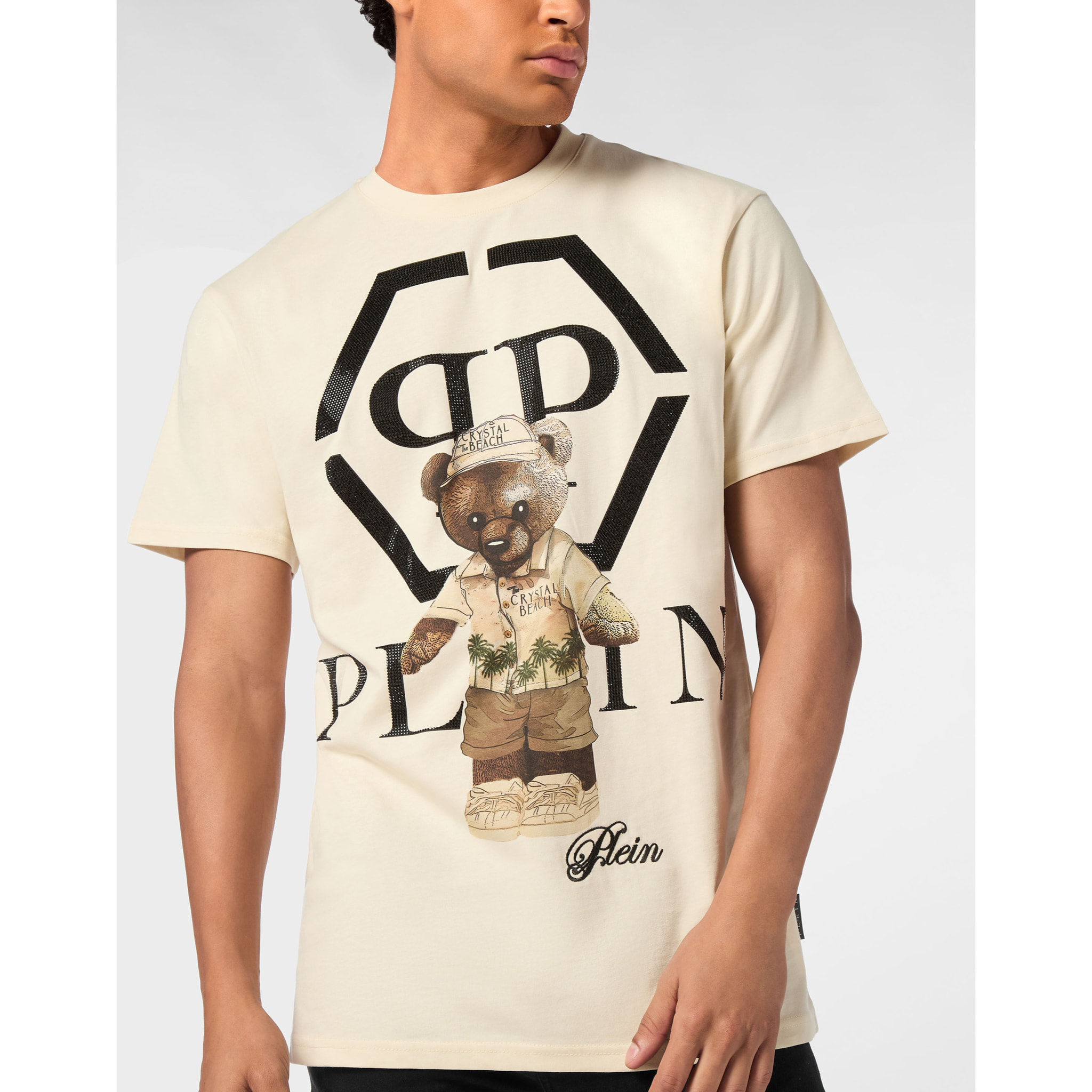 PHILIPP PLEIN Camiseta Cuello Redondo Ls TEDDY