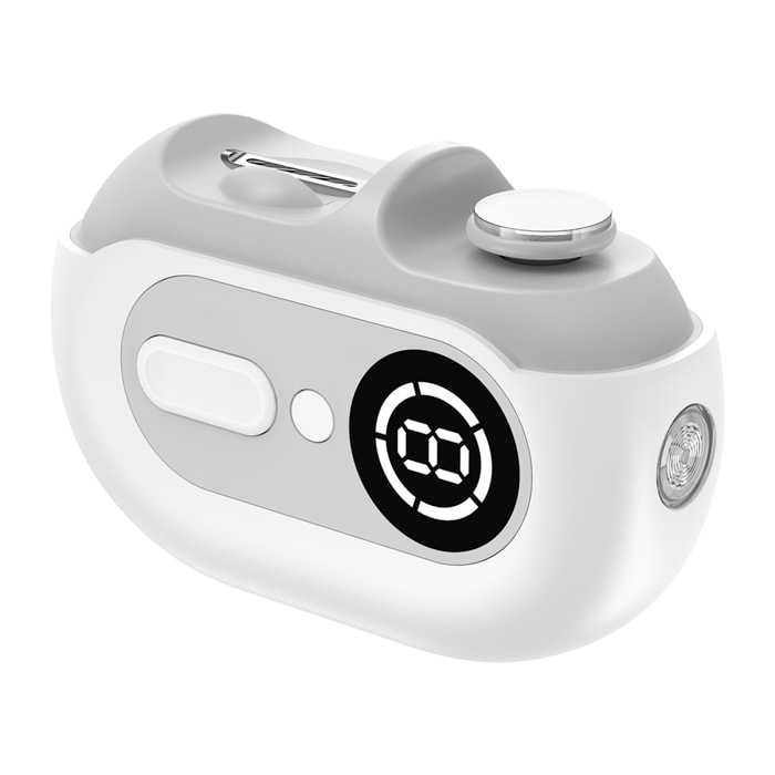 Tagliaunghie elettrico 4 in 1. Tagliare, limare, lucidare, manicure. Con lampada UV.