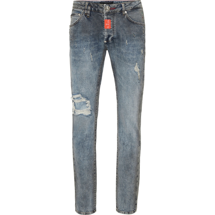 PHILIPP PLEIN Vaqueros de corte recto HEXAGON