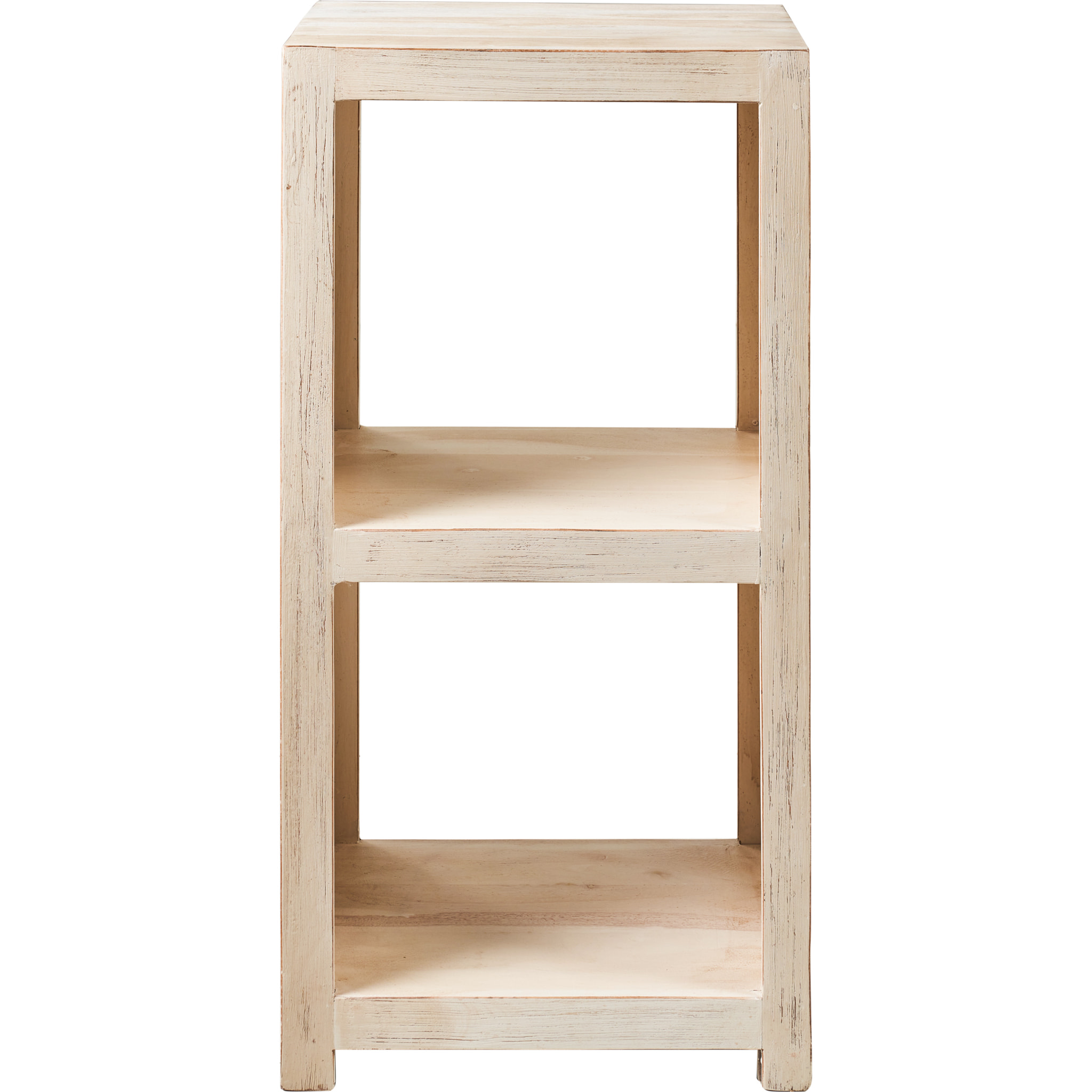 ETAGERE 2 RIPIANI WHITE WASH - misura: 50X35X100 cm