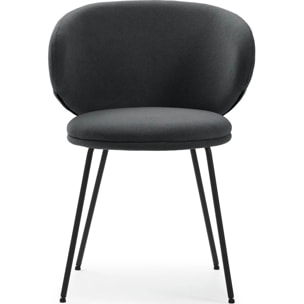 Lot de 2 chaises en tissu - COCOON