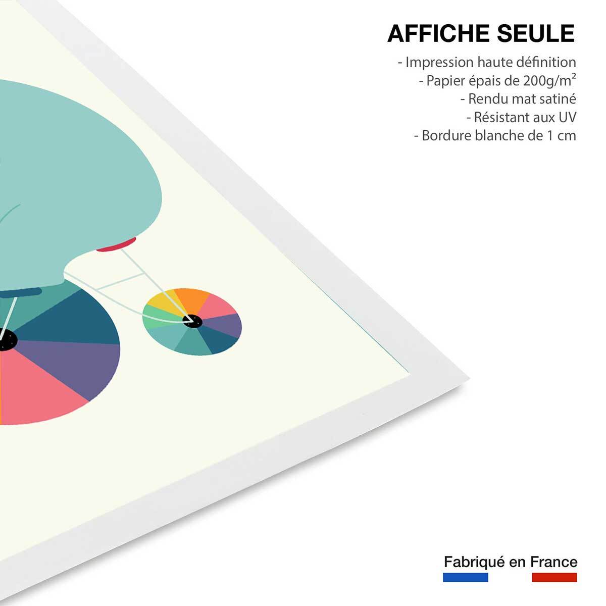 Affiche  elefant circle Affiche seule