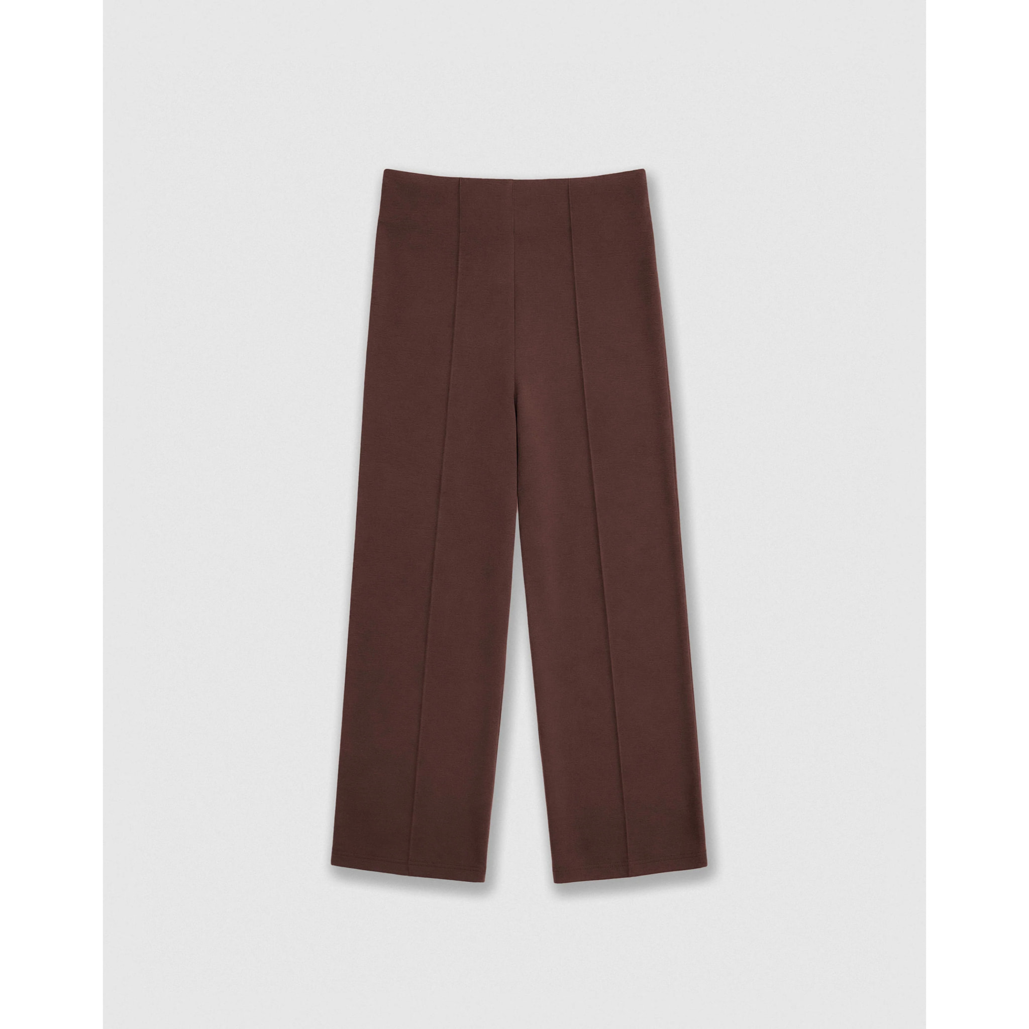 Pantalón largo pinzas fluido tinto