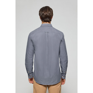 Camisa oxford Cambridge azul con bolsillo y detalle Polo Club