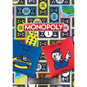 Cuscino 45x45 Excelsa – Monopoly Cotone Blu