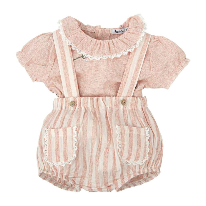 Peto Más Camisa Bebe Niña Trebol