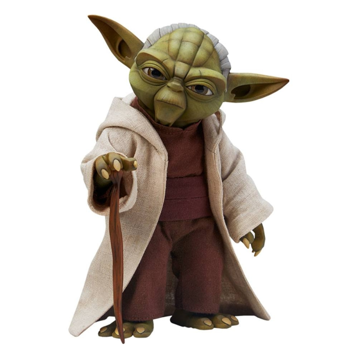 Star Wars The Clone Wars Action Figura 1/6 Yoda 14 Cm Sideshow Collectibles