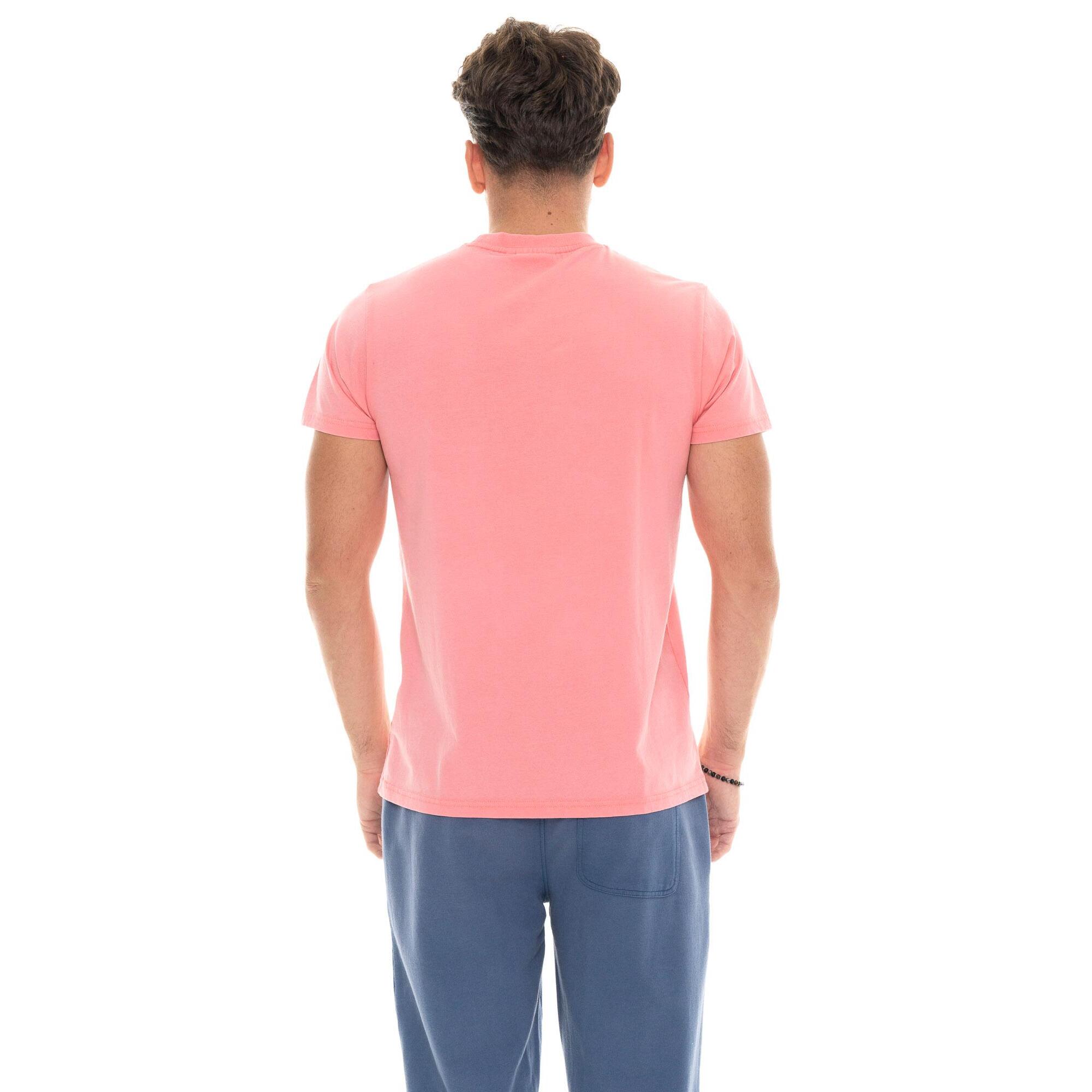 Camiseta de manga corta para hombre con lavado pastel