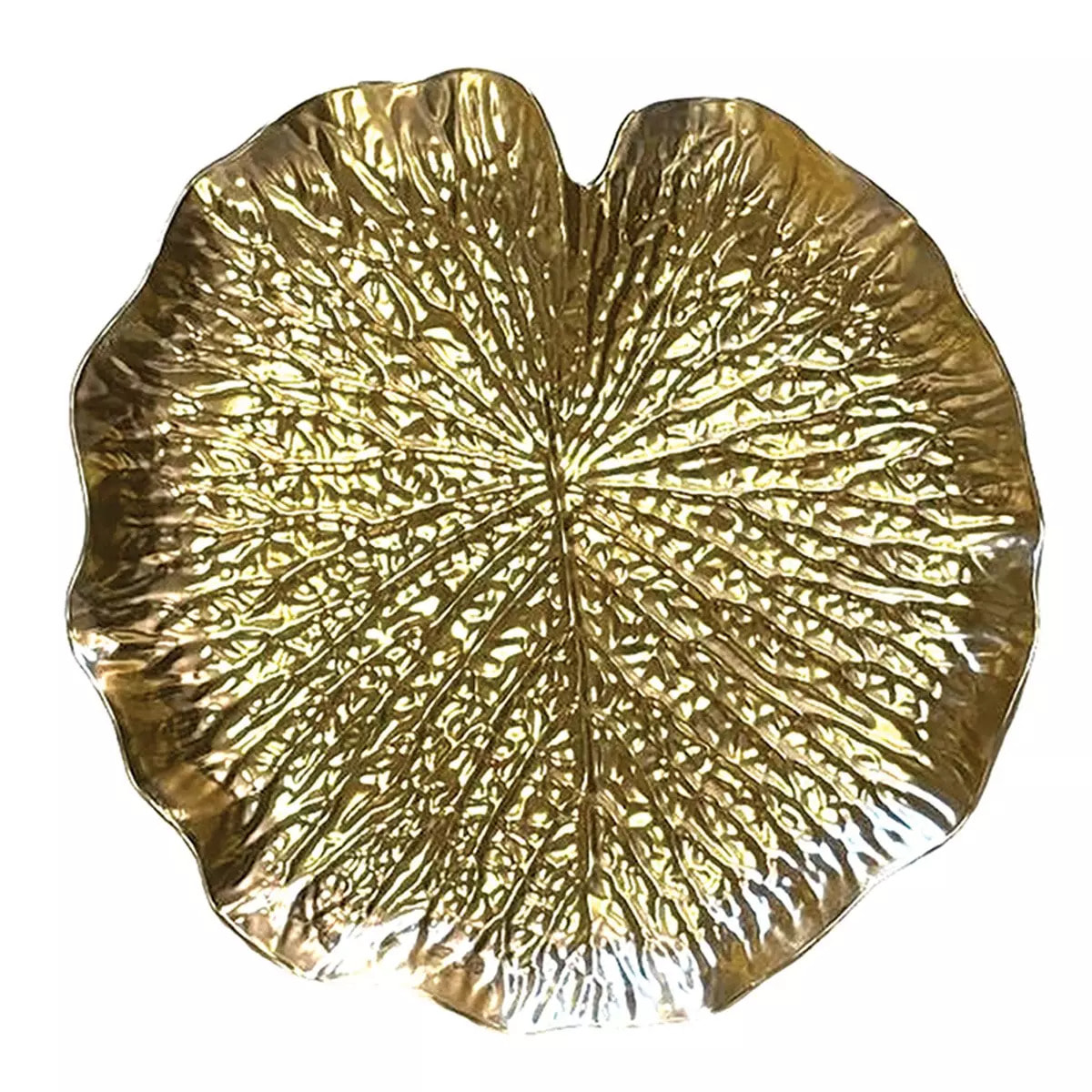 Lot de 6 Dessous d'assiette nénuphar doré