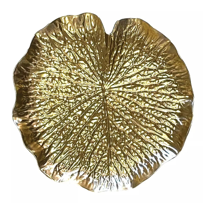 Lot de 6 Dessous d'assiette nénuphar doré