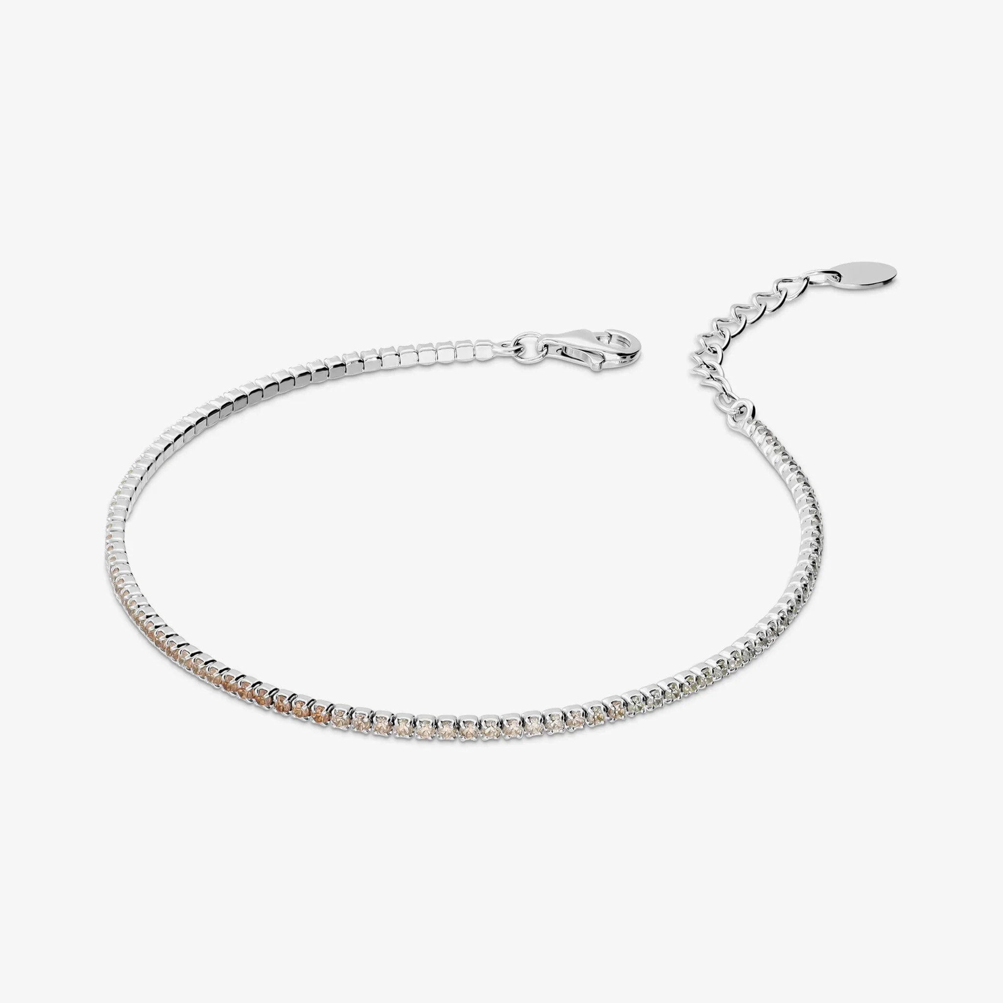 Bracciale Tennis con Cubic Zirconia Champagne 1.5mm